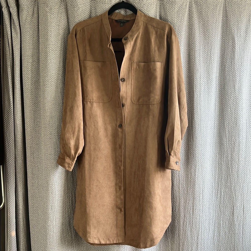 Banana Republic Brown Long Sleeve Tunic Dress